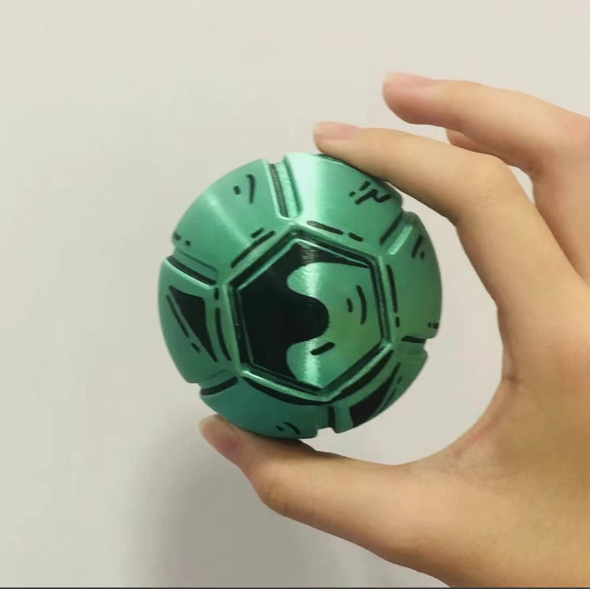 JoJo's Bizarre Adventure Steel Ball Run Gyro Zeppeli Golden Spin Steel Ball(painted with David line)