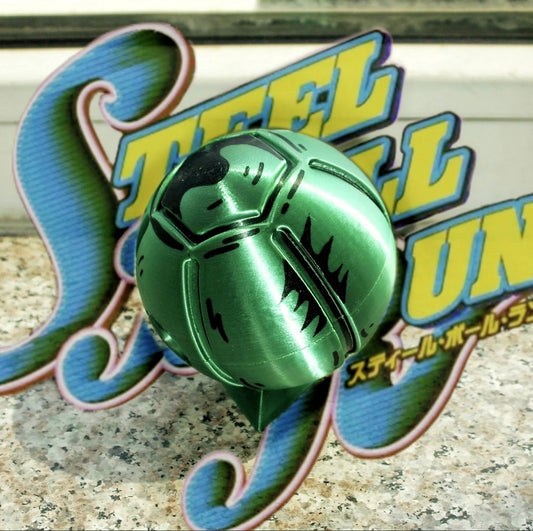 JoJo's Bizarre Adventure Steel Ball Run Gyro Zeppeli Golden Spin Steel Ball(painted with David line)